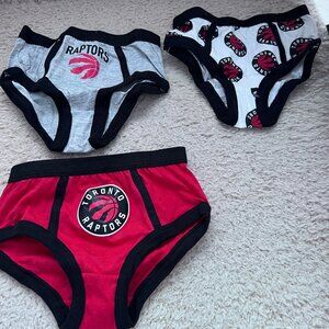 NBA TORONTO RAPTORS BOYS TODDLER KIDS UNDERWEARS BRIEFS SIZE 3
